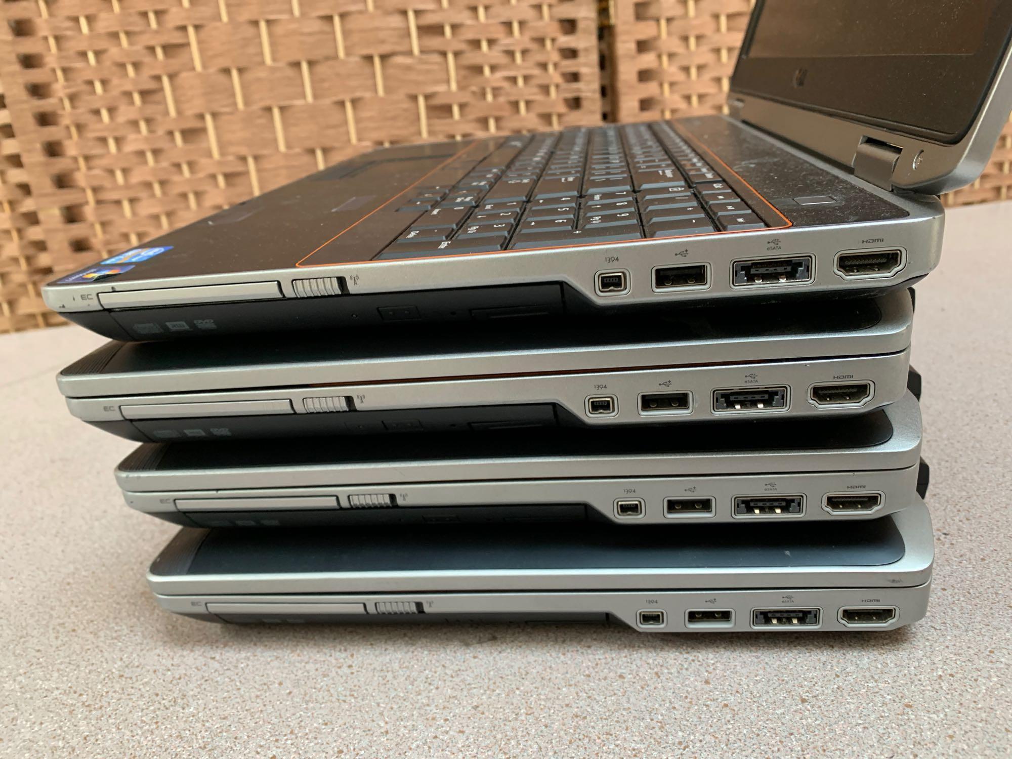 Dell Latitude E6520 15.6in LCD Intel i5-2520 2.5GHz 4GB 250GB Wifi Bt WebCam Laptops - 4pcs