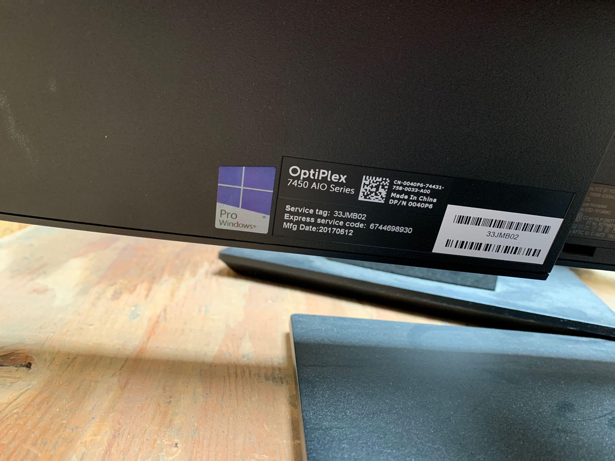 Dell Optiplex AIO 7450 Intel i7-7700 3.6GHz 8GB 500GB Wifi BT Webcam NO OS - 14pcs