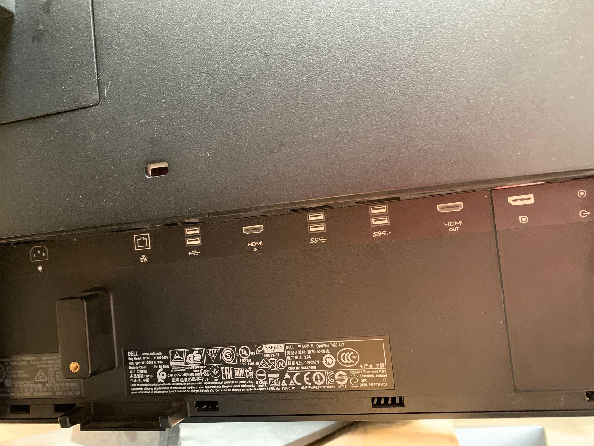 Dell Optiplex AIO 7450 Intel i7-7700 3.6GHz 8GB 500GB Wifi BT Webcam NO OS - 14pcs