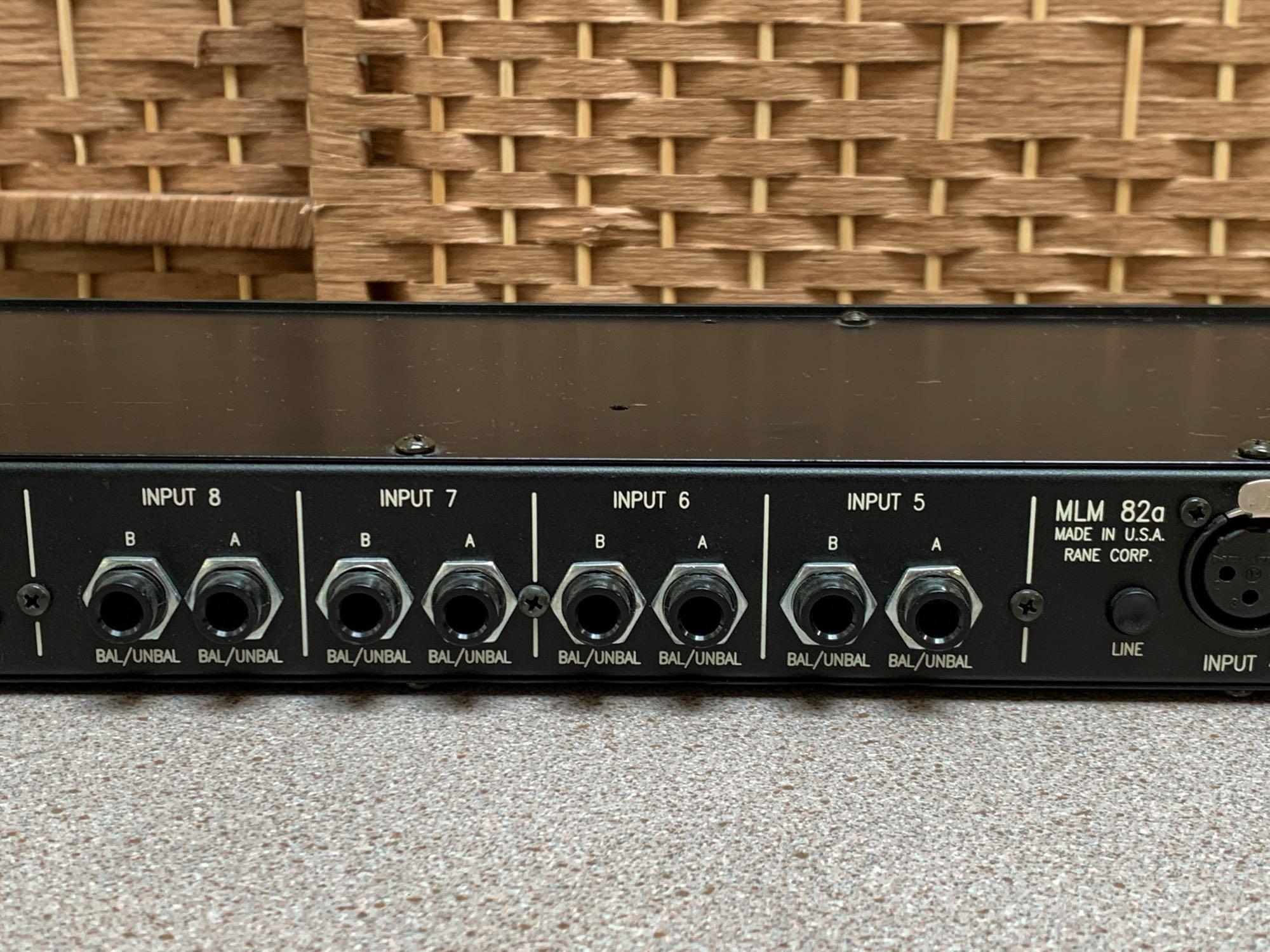 Rane MLM 82a 8 Channelk Rackmountable Mic/Line Mixer