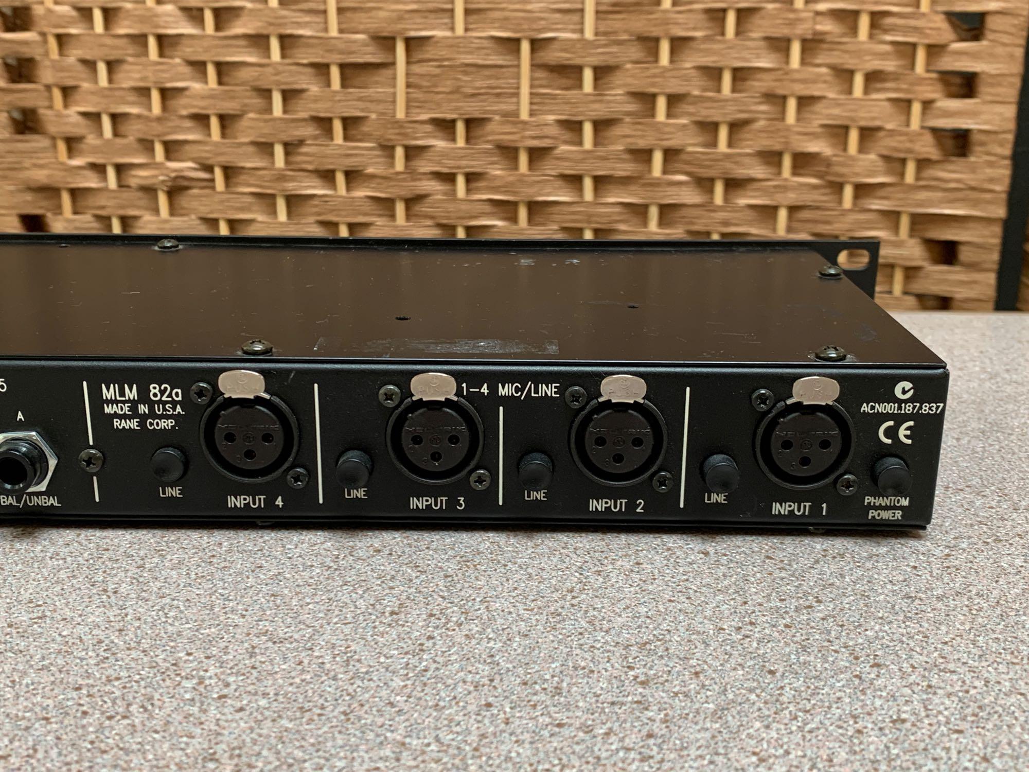 Rane MLM 82a 8 Channelk Rackmountable Mic/Line Mixer