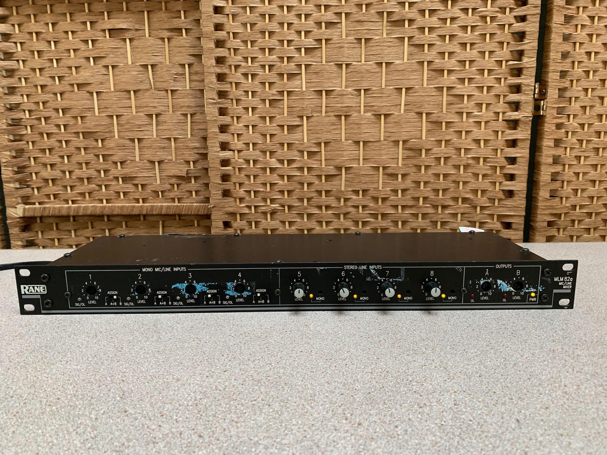 Rane MLM 82a 8 Channelk Rackmountable Mic/Line Mixer