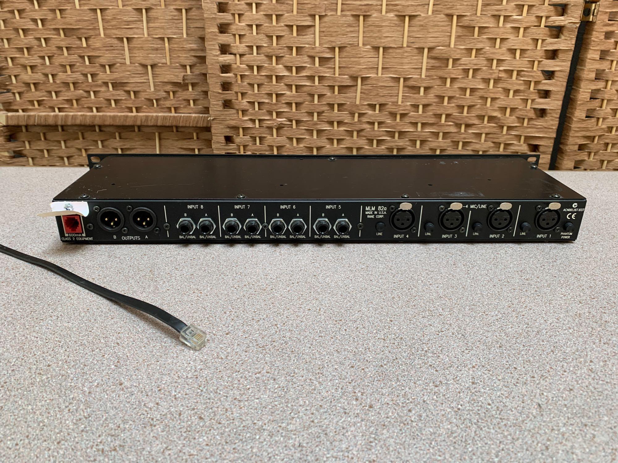 Rane MLM 82a 8 Channelk Rackmountable Mic/Line Mixer