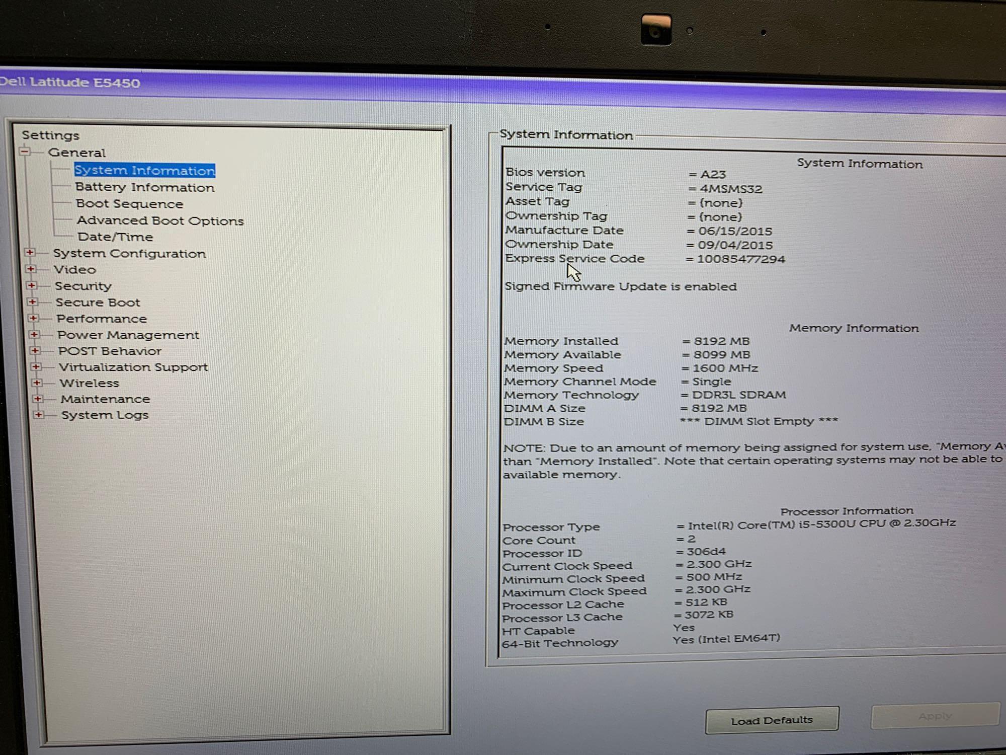 Dell Latitude E5450 Intel i5-5300U 2.3GHz 8GB 500GB Wifi Bt HD NO OS Laptops - 2pcs