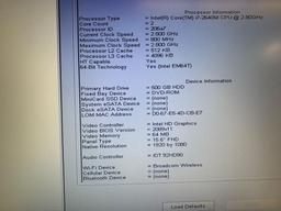 Dell Precision M4600 15.6in LCD Intel i7-2640M 2.8GHz 4GB 500GB Wifi Intel Video NO OS Laptop