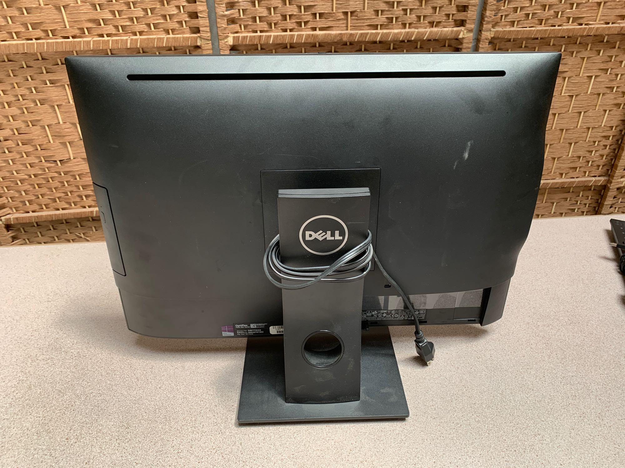 Dell Optiplex 7450 23in LCD AIO Intel i7-7700 3.6GHz 8GB DDR4 500GB Wif Bt Cam Type C Win 10 Pro PC