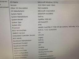 Dell Optiplex 7450 23in LCD AIO Intel i7-7700 3.6GHz 8GB DDR4 500GB Wif Bt Cam Type C Win 10 Pro PC
