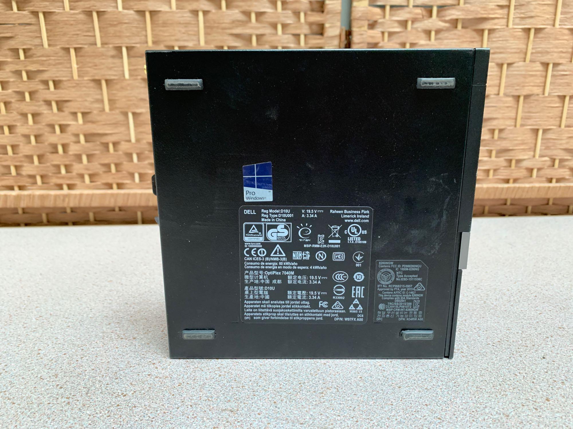 Dell Optiplex 7040 mini PC Intel i5-6500T 2.5GHz 8GB 128GB Win 10 Pro Computer