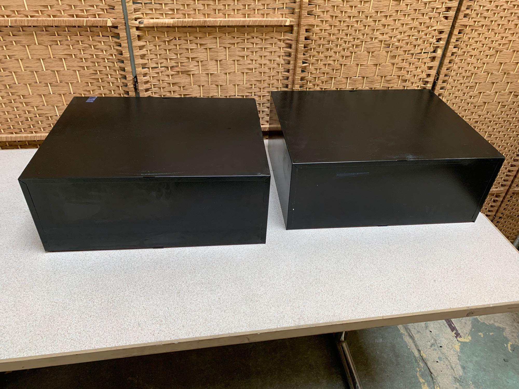 2 - Drawer Index Card Storage Cabinets - 2pcs