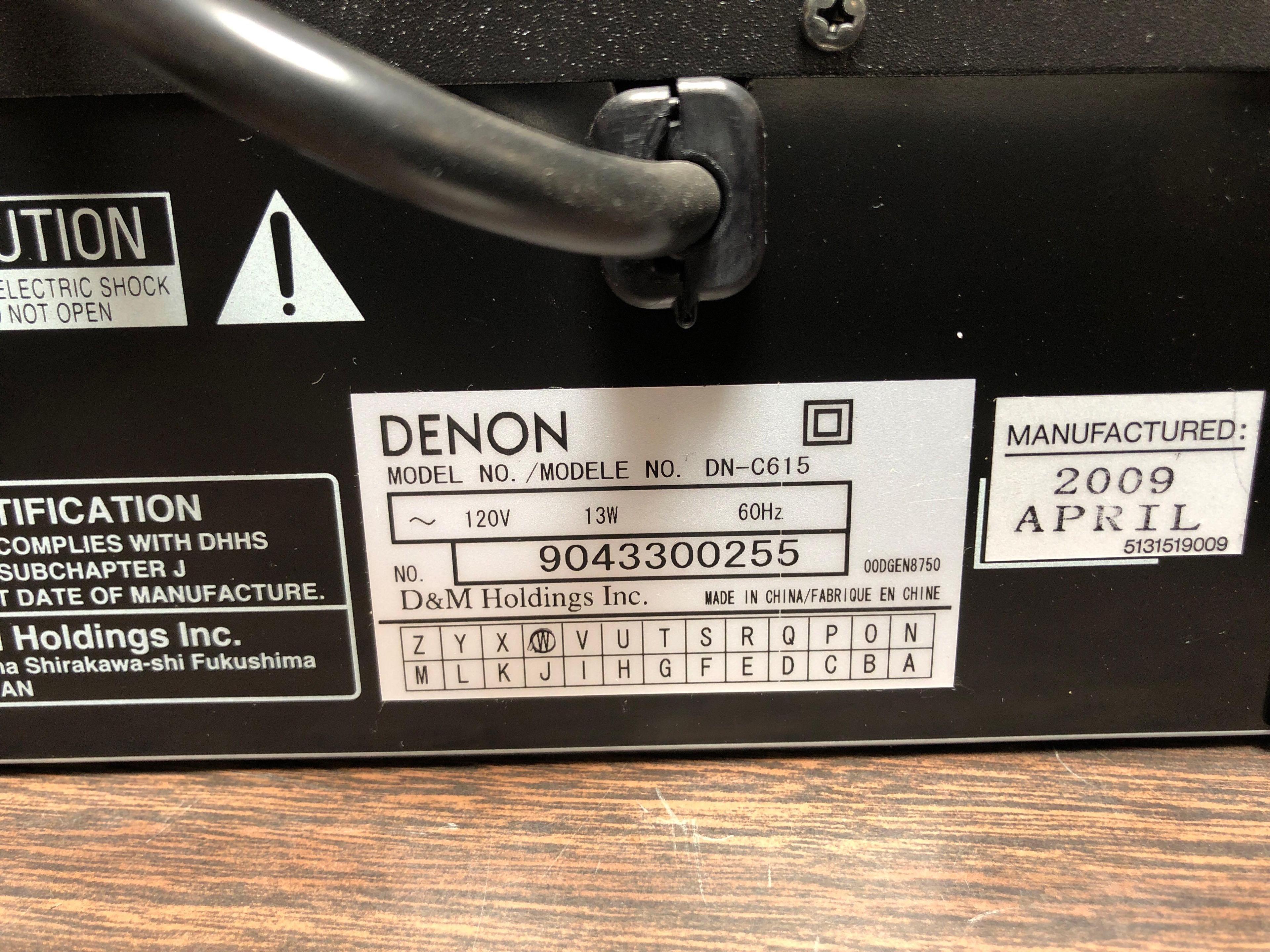 Denon DN-C615 Pro Rack Mount CD / MP3 Player
