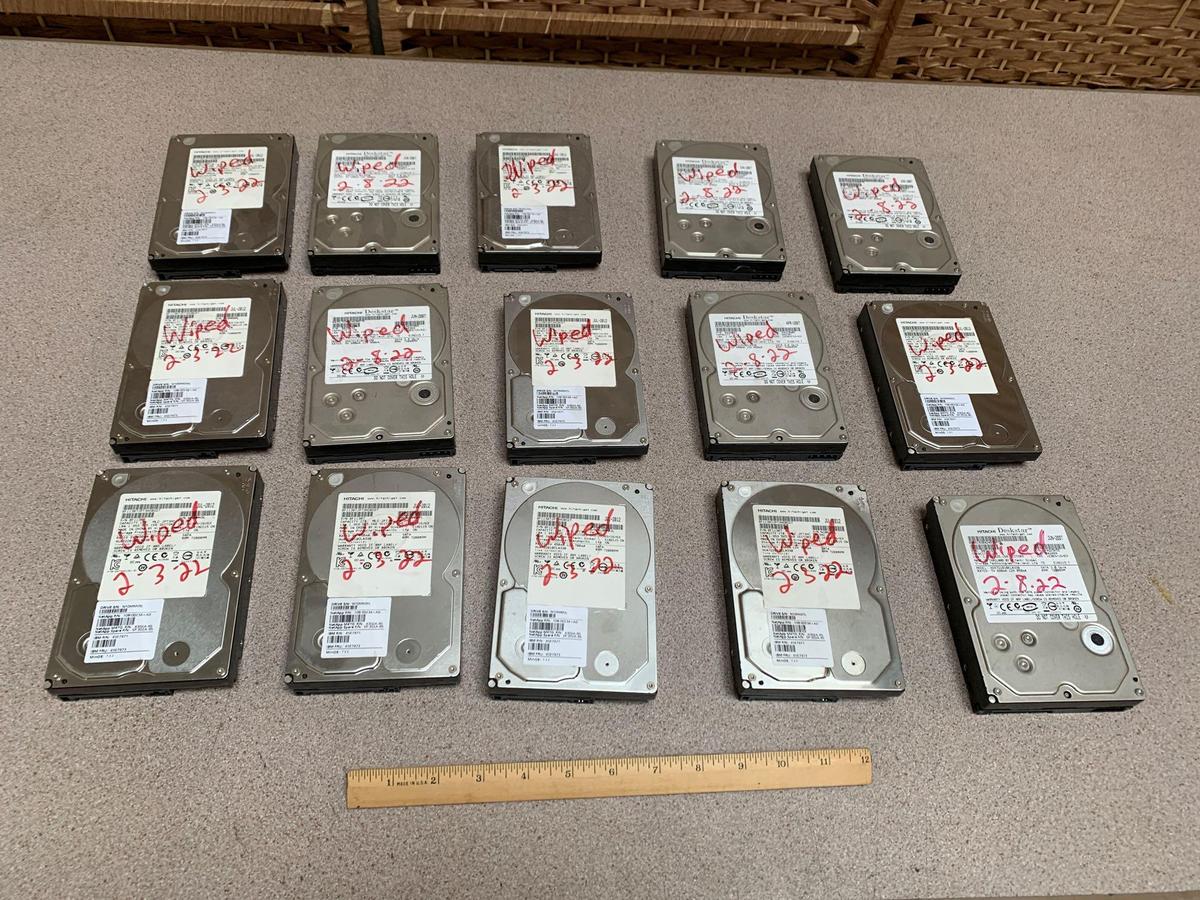 Hitachi 1TB 3.5in Internal SATA Hard Drives - 15pcs