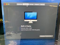 Apple A1418 21.5in iMac Intel Dual Core i5 1.6GHz 8GB 1TB Catalina AIO PC