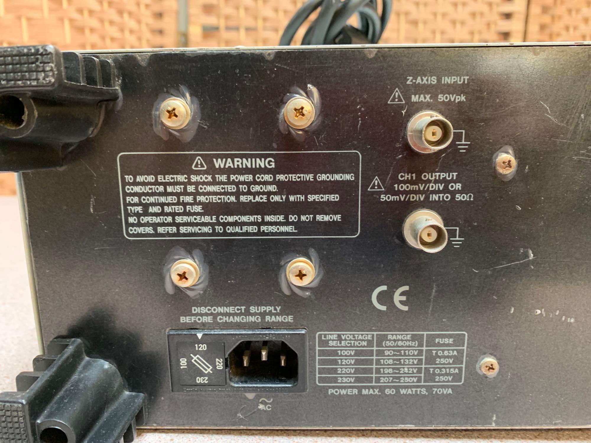 Instek GOS-622G 20MHz Analog Oscilloscope