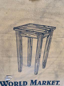 World Market 394559 Deep Chocolate / Chloe Tea Table 24in Tall - 2pcs