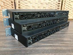 Aviom Blue A-16R 16 Channel Rackmount Personal Mixers - 3pcs