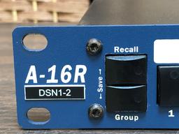 Aviom Blue A-16R 16 Channel Rackmount Personal Mixers - 3pcs