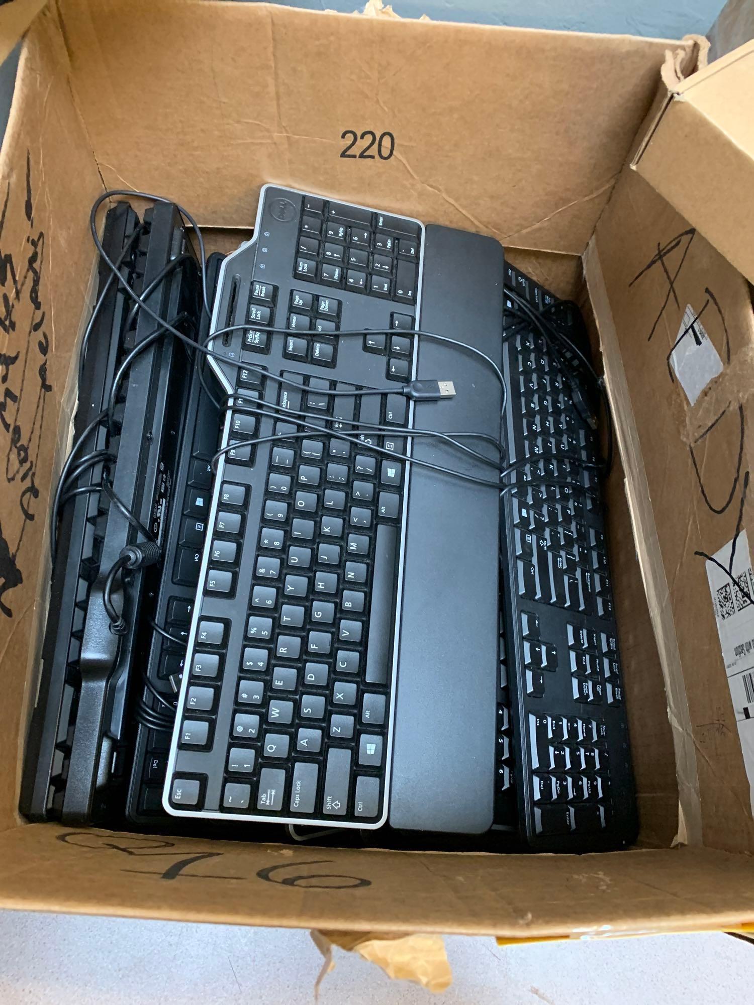 Wired USB Dell Keyboards & Wired Dell USB Mice - 3 boxes