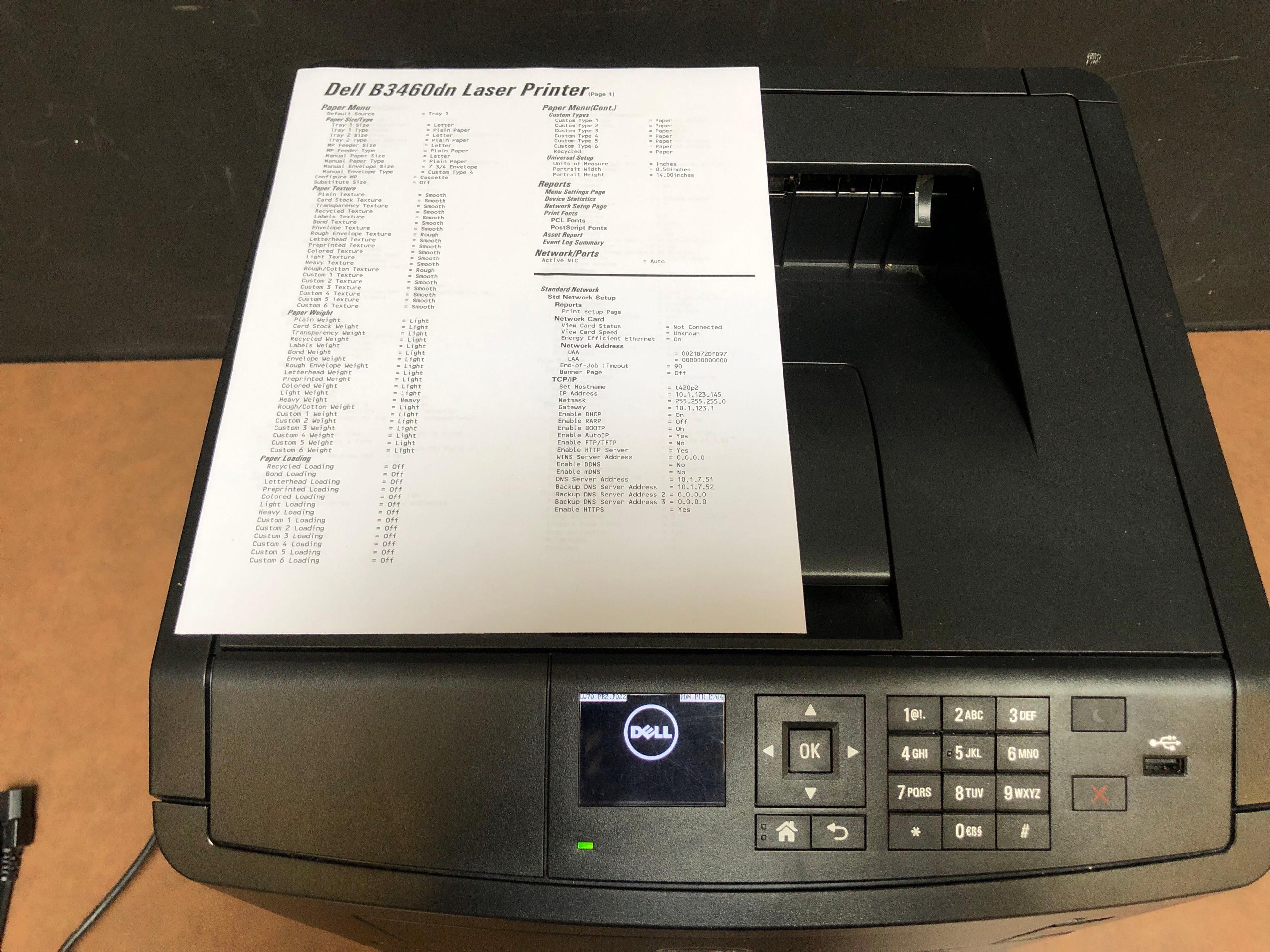 Dell B3460dn Black / Mono Laser Printer