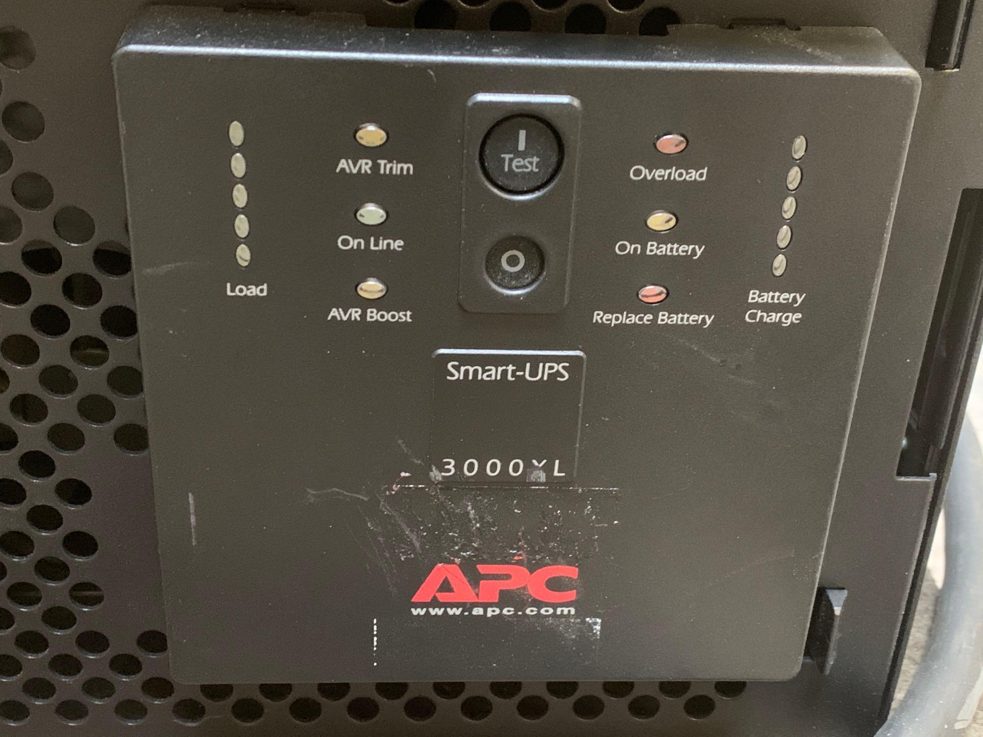 APC Smart-UPS 3000XL 3000VA 3U 120V UPS w/ 48VDC External Battery - 2pcs