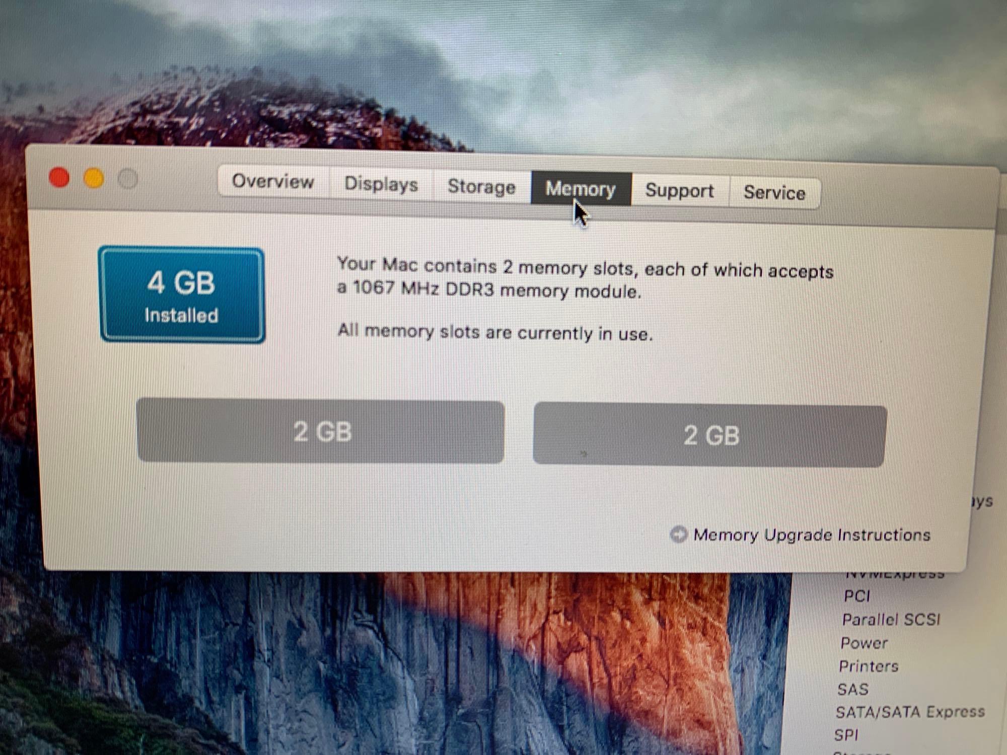 Apple MacbookPro 15.4in LCD Laptop Intel Core 2 Duo 2.66GHz 4GB 256GB SSD Wifi / BT El Capitan