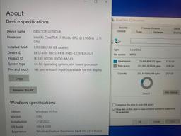 Dell Latitude 7390 13.3in LCD Laptop Intel i7-8650U 1.9GHz 8GB 256GB SSD Wifi / BT Win 10 Pro