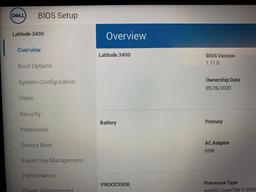 Dell Latitude 3400 14in LCD Laptop Intel i7-8565U 1.8GHz 8GB 256GB SSD Wifi/BT Win 10 Pro