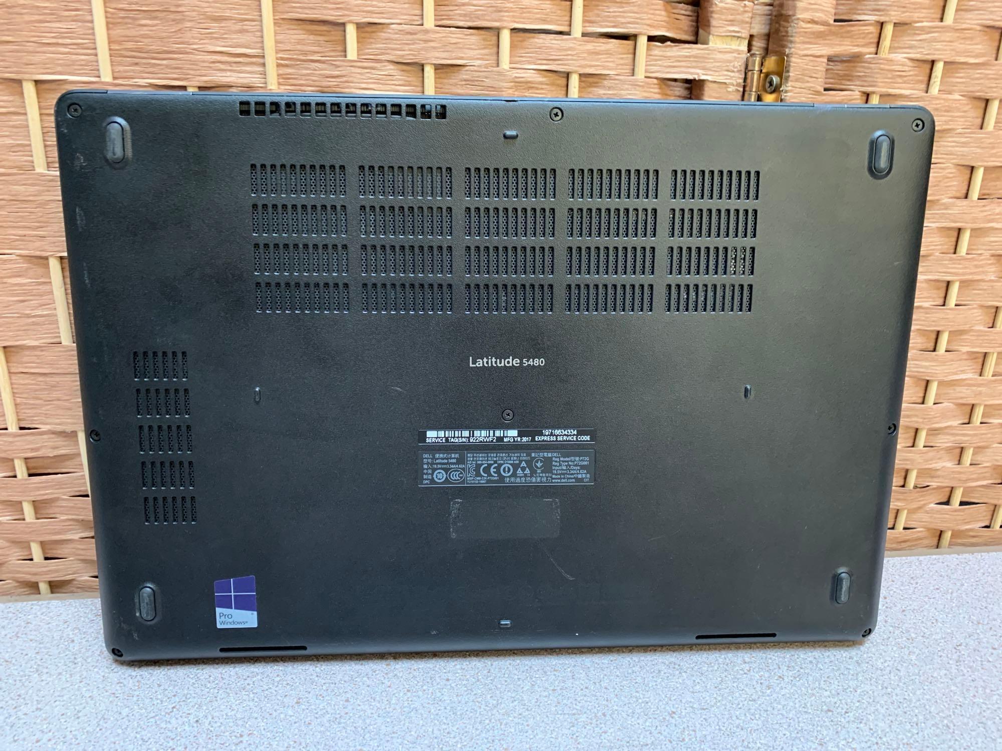 Dell Latitude 5480 14in LCD Laptop Intel i5-7440HQ 2.8GHz 8GB NO HD Wifi/BT