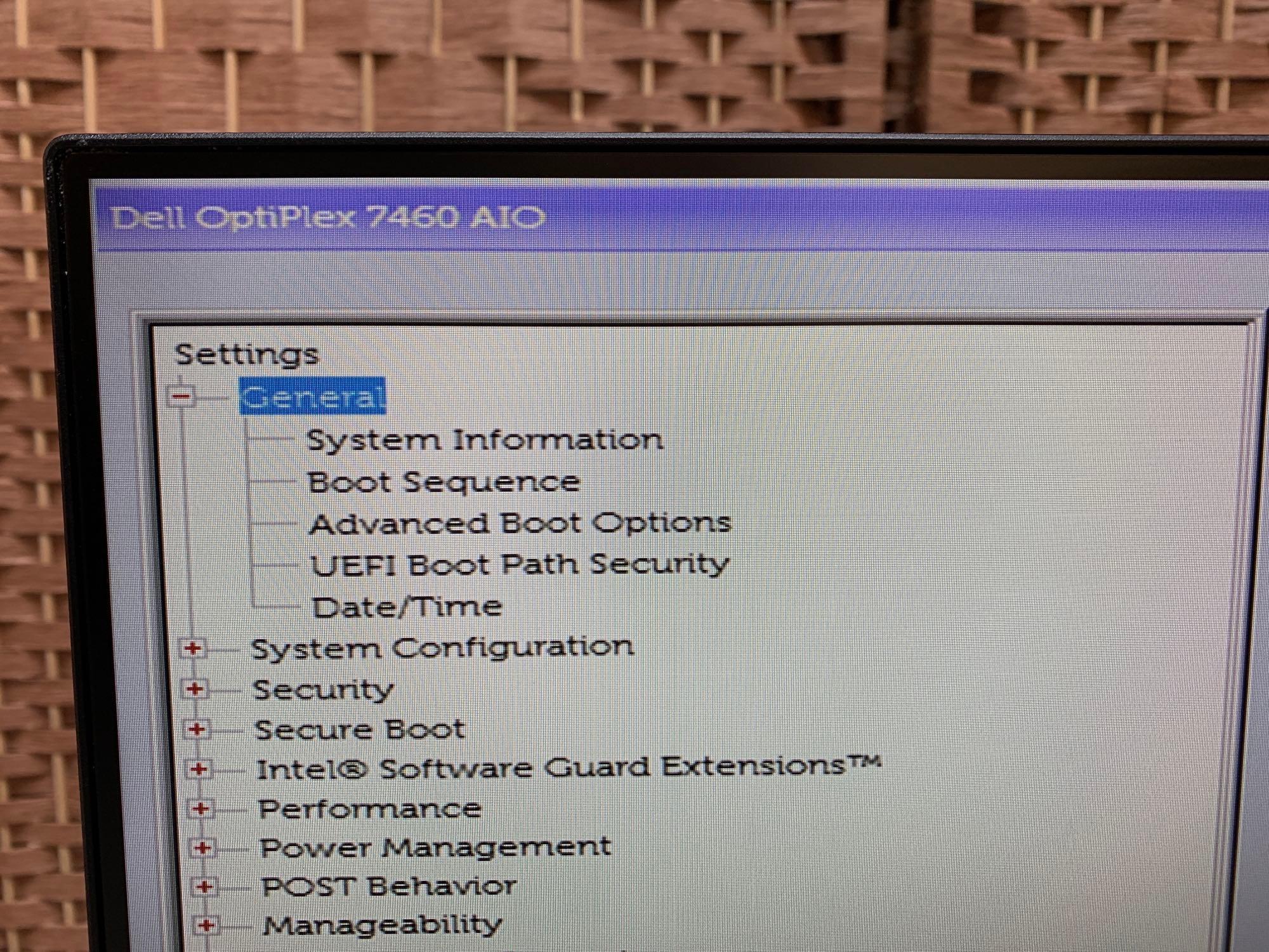 Dell Optiplex 7460 AIO 23in LCD Intel i7-8700 3.2GHz 8GB 256GB SSD Wifi/Bt Win 10 Pro