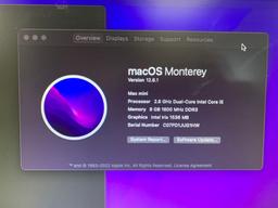 Apple MacMini7,1 A1347 Desktop Computer 2.6GHz Dual Core Intel i5 8GB 1TB Mac OS Monterey