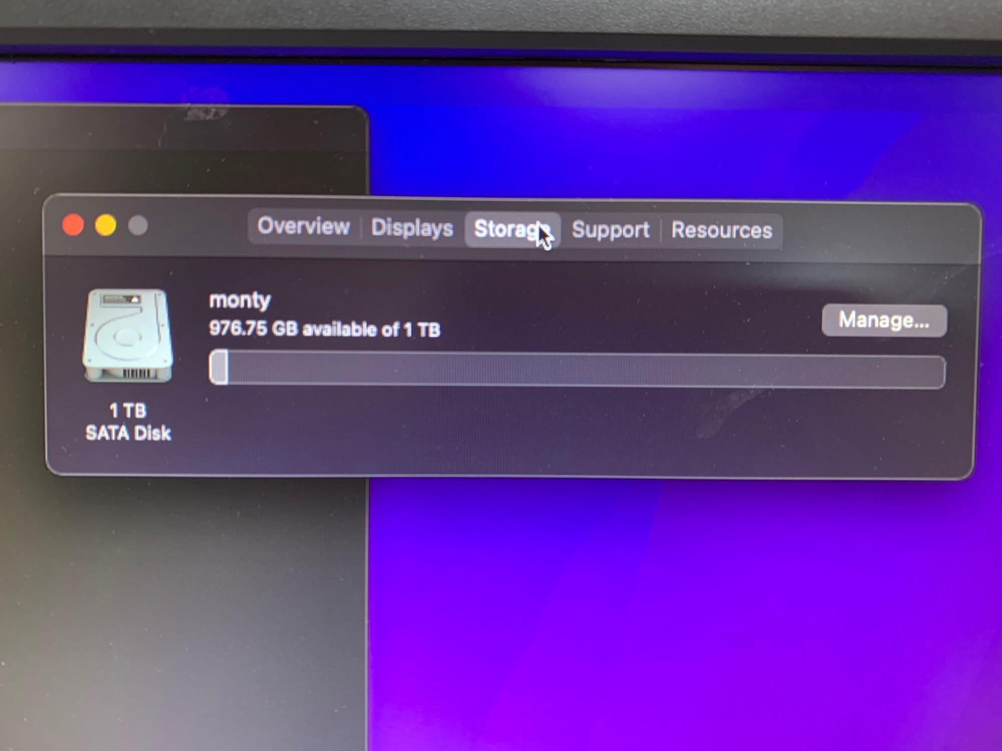 Apple MacMini7,1 A1347 Desktop Computer 2.6GHz Dual Core Intel i5 8GB 1TB Mac OS Monterey