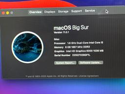 Apple A1418 iMac16,1 AIO 21.5" LCD 1.6GHz Dual Core Intel i5 8GB 1TB Mac OS BigSur