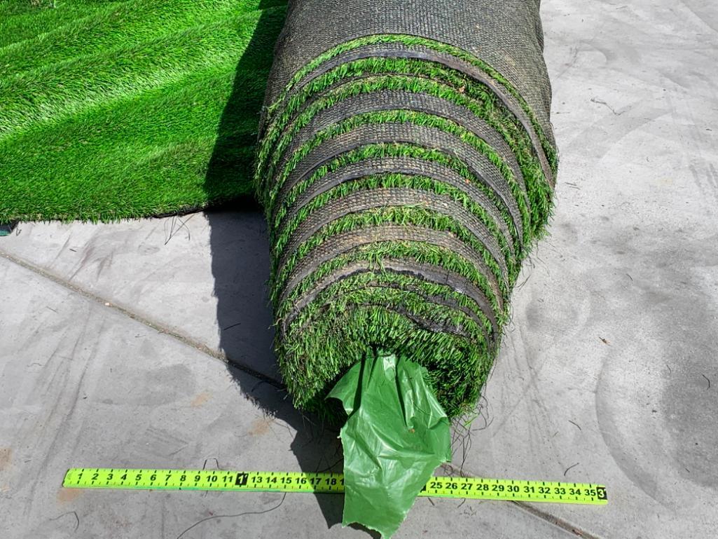 15' Wide x ?? Artificial Grass / Turf Roll - Green