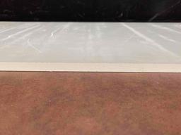 Quadrant Plastics Translucent White Polypropylene Sheets 32x13x3/8 - 4pcs