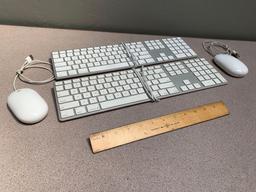 2sets - Apple A1243 Wired USB Keyboard & A1152 Wired USB Mouse
