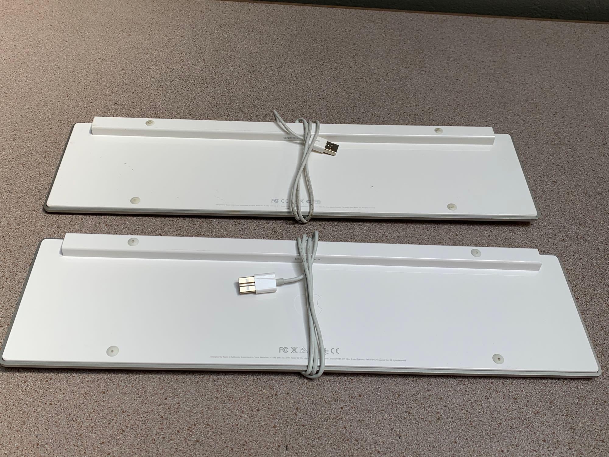 2sets - Apple A1243 Wired USB Keyboard & A1152 Wired USB Mouse