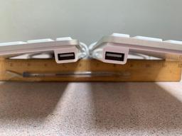 2sets - Apple A1243 Wired USB Keyboard & A1152 Wired USB Mouse