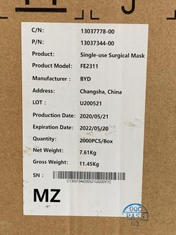 10,000pcs - BYD Care Single Use Surgical Masks