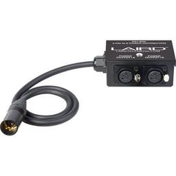 Laird RD1-BX6 12V Twin Output 4-Pin XL Power Splitter Box NEW
