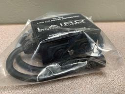 Laird RD1-BX6 12V Twin Output 4-Pin XL Power Splitter Box NEW