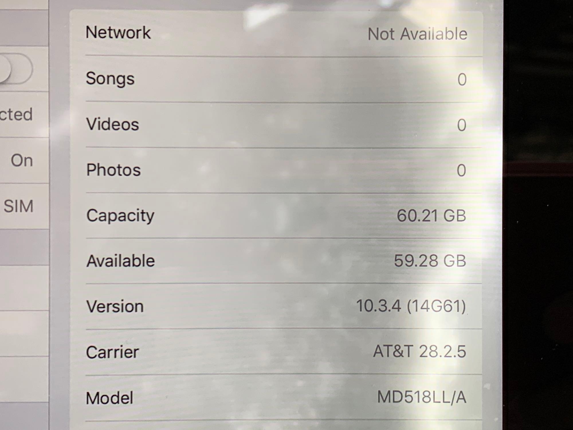 Apple iPad 4th Gen Tablet 9.7" 64GB Wifi + AT&T Cellular
