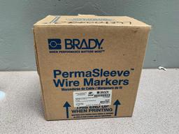 2 NEW boxes - Brady PermaSleeve Wire Markers / Heatshrink Wire & Cable Labels