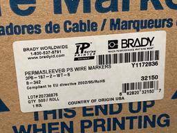 2 NEW boxes - Brady PermaSleeve Wire Markers / Heatshrink Wire & Cable Labels