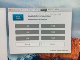 Apple MacPro5,1 8 Core Workstation 2x2.4GHz Quad Intel Xeon 6GB 1TB El Capitan 10.11.6