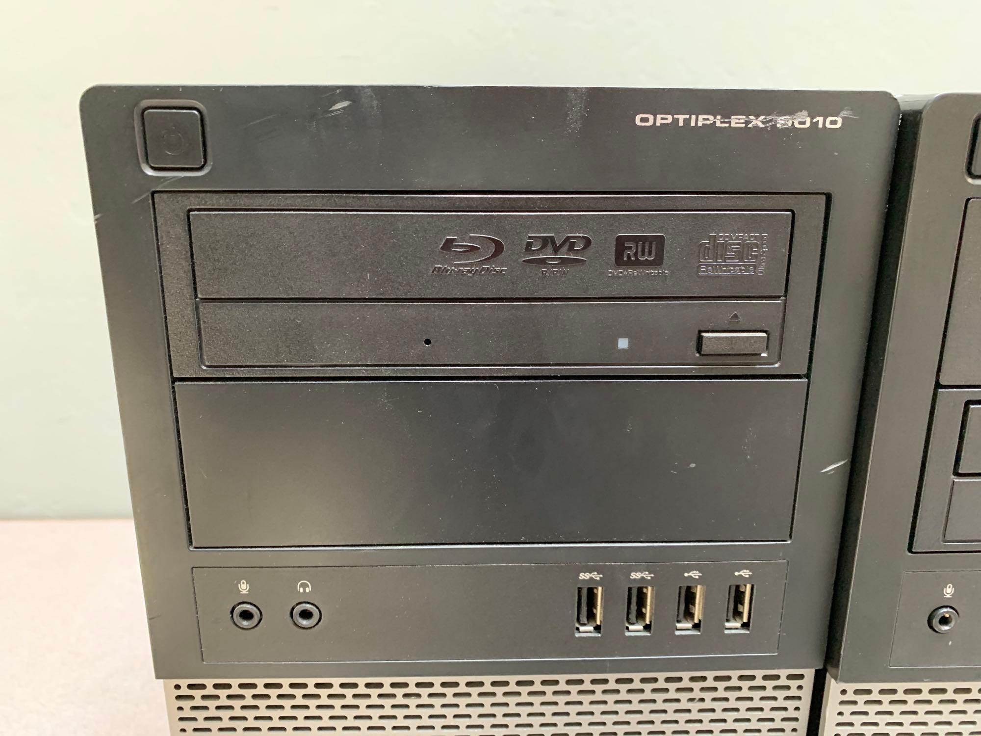 2pcs - Dell Optiplex 9010 mini tower PCs Intel i7-3770 3.4GHz 32GB 250GB NO OS