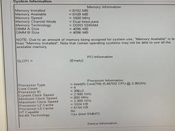 Dell Optiplex 9020 23.8" AIO Computer Intel i5-4570 2.9GHz 8GB NO HARD DRIVE