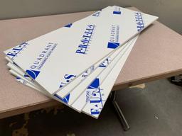 5pcs - Proteus Polypropylene PP 32"x13"x3/8" White Sheets