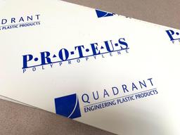 5pcs - Proteus Polypropylene PP 32"x13"x3/8" White Sheets