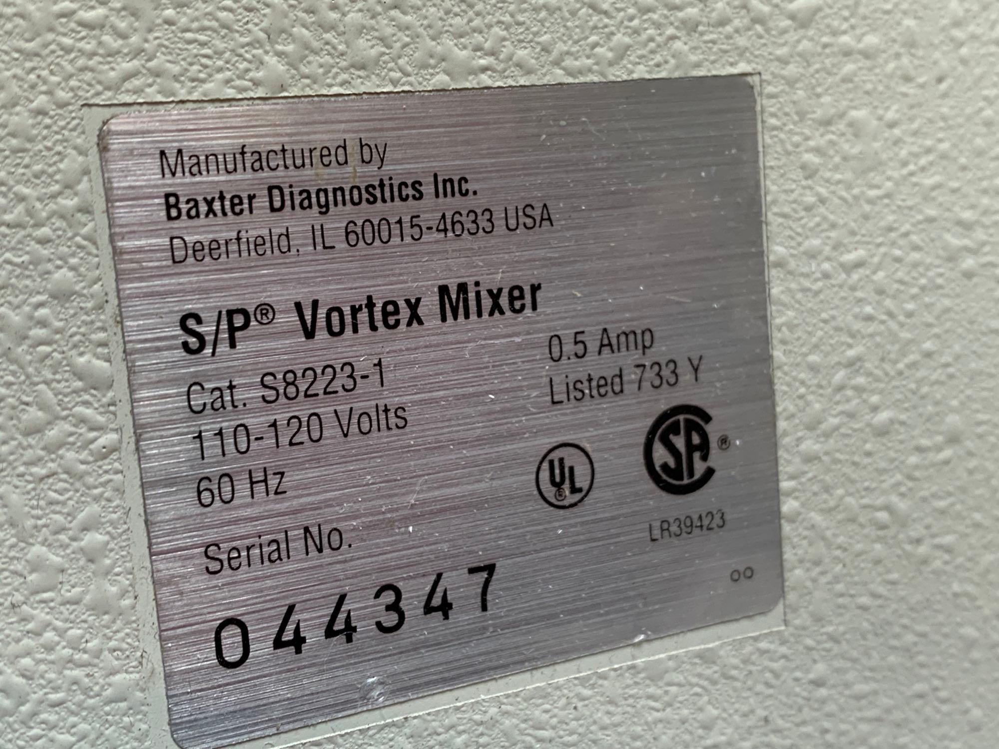 2pcs - Baxter Scientific Vortex Mixers