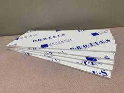 5pcs - Quadrant PROTEUS Polypropylene White Plastic Sheets / Panels PEWM09 32" x 13" x 3/8"