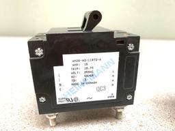 2pcs - Heinemann AM2R-A3-LC07D-A 15A 250VAC Circuit Breakers NEW